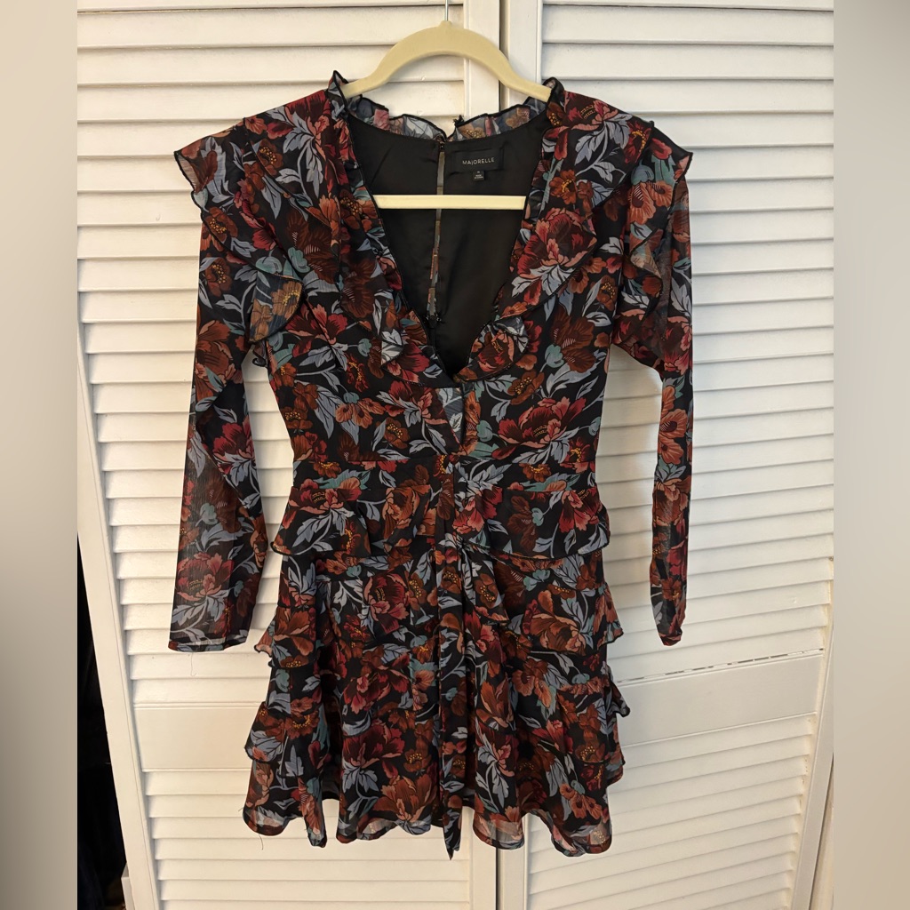 Majorelle Ruffled Dress